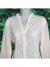 The Limited Solid Floral White Long Sleeve T-Shirt Size M - photo 7