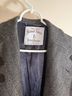 Hickey Freeman Houndstooth Gray Coat Size L - photo 5