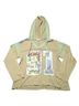 Pol Floral Multi Color Green Tan Pullover Hoodie Size S - photo 1