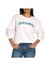 Wildfox 100% Cotton Graphic Solid White Green Pullover Sweater Size XS - photo 1