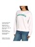 Wildfox 100% Cotton Graphic Solid White Green Pullover Sweater Size XS - photo 5