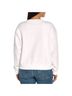 Wildfox 100% Cotton Graphic Solid White Green Pullover Sweater Size XS - photo 2