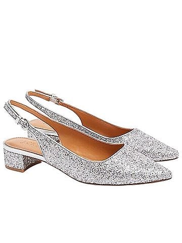 J.Crew Factory Store Glitter slingback Flats (view 1)