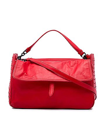 Bottega Veneta Intrecciato Trimmed Nappa Satchel (view 1)