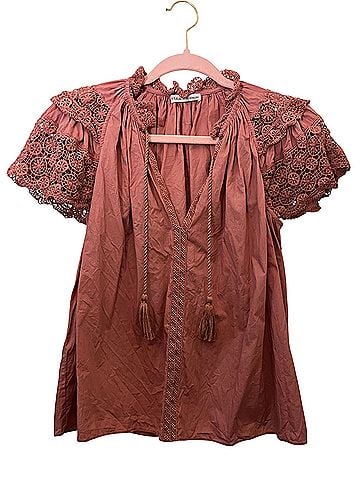 Ulla Johnson Elsie Short Sleeve Blouse (view 1)