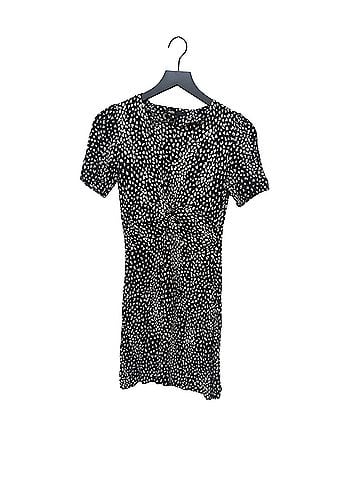 Maje Ripi Twist Front Jacquard Mini Cocktail Dress (view 1)