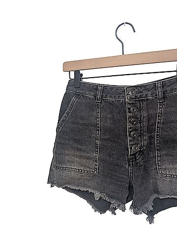 Free People Jesse Jean Carpenter Denim Shorts (view 2)