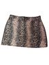 Express 100% Polyester Snake Print Pink Black Casual Skirt Size 12 - photo 1