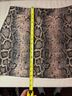 Express 100% Polyester Snake Print Pink Black Casual Skirt Size 12 - photo 5