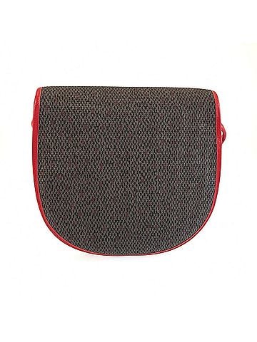 Yves Saint Laurent YVES SAINT LAURENT Vintage YSL Red Gray Gold Hardware Leather Shoulder Bag Pouch for Women (view 2)