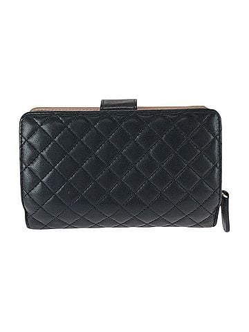 Chanel CHANEL Matelassé Coco Mark Black Pink Gold Hardware Leather Folding Wallet Compact for Women (view 2)