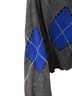 Zara Argyle Gray Blue Casual Sweaters Size M - photo 4