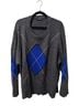 Zara Argyle Gray Blue Casual Sweaters Size M - photo 1