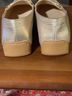 Stuart Weitzman 100% Leather Gold Flats Size 10 - photo 3
