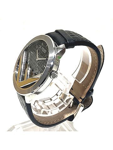 Fendi Fendi Runaway F is Watch, Total Weight 53.6g, Stainless Steel, Genuine Leather Strap, Quartz Movement, Gray Dial, 010-71000L-945 (view 2)