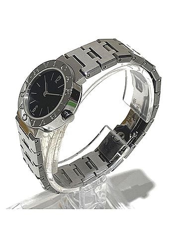Bvlgari Bulgari Watch, Total Weight 46.2g, Stainless Steel, Quartz, Black Dial, BB23SS (view 2)