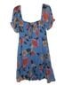 GB Floral Blue Casual Dress Size L - photo 2