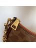 Coach Print Brown Tan Leather Shoulder Bag One size - photo 5