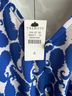 Talbots 98% Polyester 2% Spandex 100% Polyester Floral Blue White Casual Dress Size 4 - photo 3