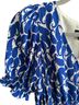 Talbots 98% Polyester 2% Spandex 100% Polyester Floral Blue White Casual Dress Size 4 - photo 2