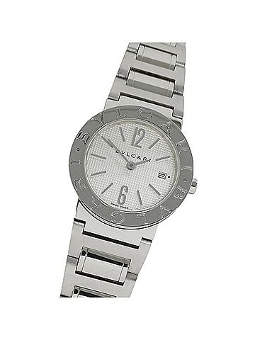 Bvlgari Bulgari BVLGARI Women's Watch, Brand: Date Quartz QZ Stainless Steel SS BB26SS Silver White (view 1)
