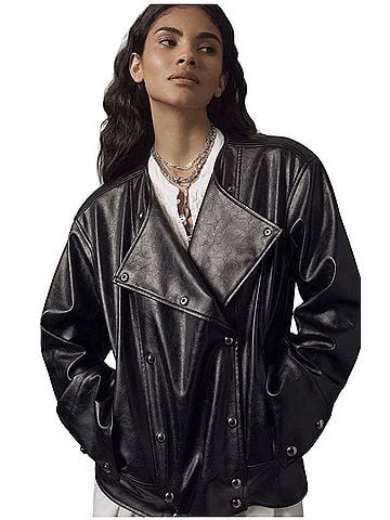Pilcro Faux Leather Jacket (view 1)