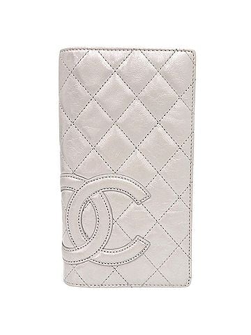 Chanel Chanel Coco Mark Cambon Line Leather Silver Hardware Serial Number 12 Long Wallet 0245CHANEL (view 1)