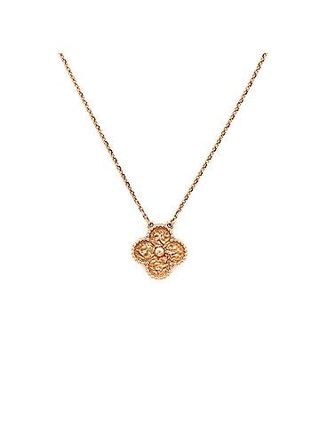 Van Cleef & Arpels Vintage Alhambra Pendant Necklace 18K Rose Gold (view 1)