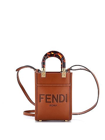 Fendi Sunshine Shopper Tote Leather Mini (view 1)