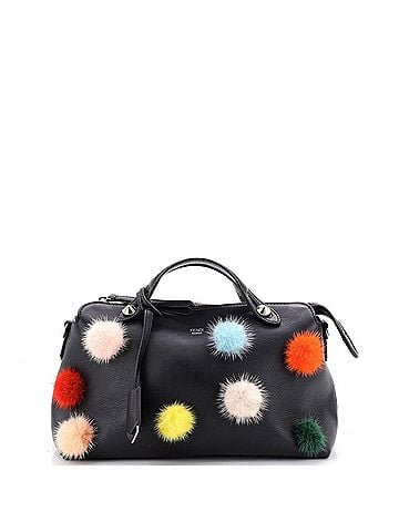 Fendi By The Way Satchel Pom Pom Leather Small (view 1)