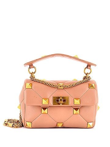 Valentino Garavani Roman Stud Flap Bag Quilted Leather Medium (view 1)
