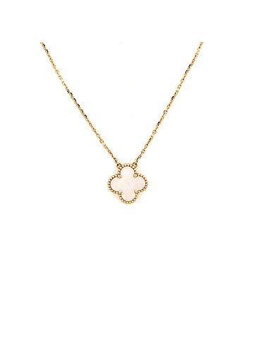Van Cleef & Arpels Vintage Alhambra Pendant Necklace 18K Yellow Gold and Mother of Pearl (view 1)