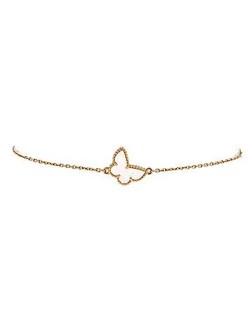 Van Cleef & Arpels Sweet Alhambra Butterfly Bracelet 18K Yellow Gold and Mother of Pearl (view 1)
