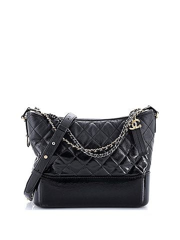 Chanel Gabrielle Hobo Quilted Goatskin and Patent Medium (view 1)
