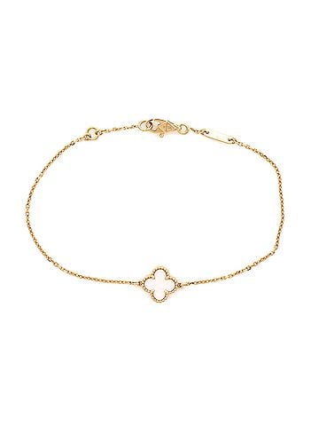 Van Cleef & Arpels Sweet Alhambra Bracelet 18K Yellow Gold and Mother of Pearl (view 1)