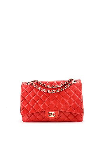 Chanel Vintage Classic Single Flap Bag Quilted Lambskin Maxi (view 1)