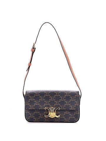 Céline Triomphe East-West Shoulder Bag Triomphe Coated Canvas (view 1)
