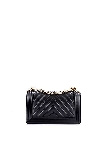 Chanel Boy Flap Bag Chevron Lambskin Old Medium (view 2)