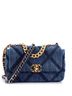 Chanel 100% Denim Blue 19 Flap Bag Quilted Denim Medium One size - photo 1