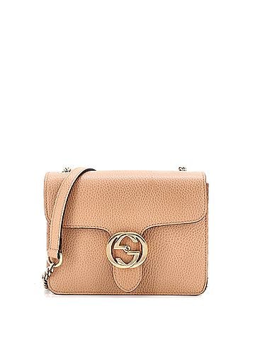 Gucci Interlocking Shoulder Bag Leather Small (view 1)
