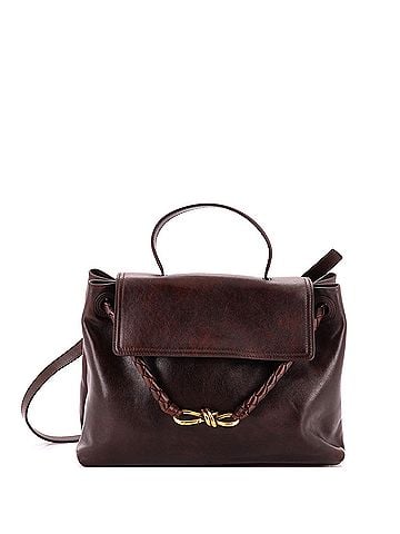 Bottega Veneta Ciao Ciao Top Handle Bag Leather with Intrecciato Detail Medium (view 1)