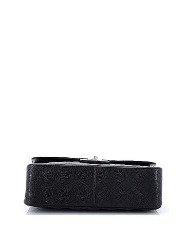 Chanel Vintage Classic Double Flap Bag Quilted Caviar Jumbo (view 2)