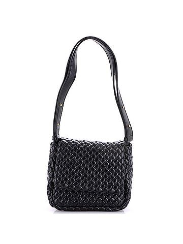 Bottega Veneta Cobble Flap Shoulder Bag Padded Intrecciato Leather Small (view 1)
