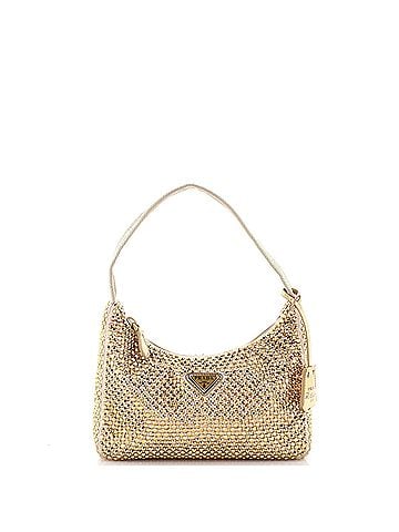 Prada Re-Edition 2000 Hobo Crystal Embellished Satin Mini (view 1)