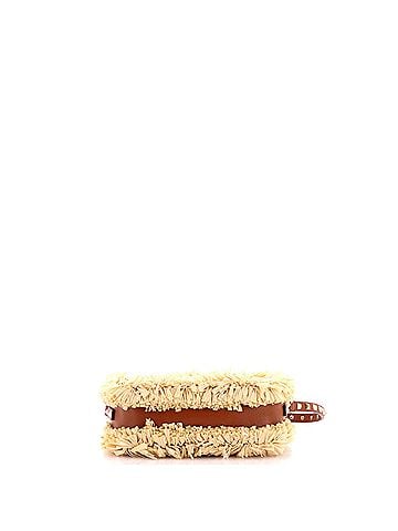 Valentino Garavani Rockstud Camera Crossbody Bag Raffia with Leather (view 2)