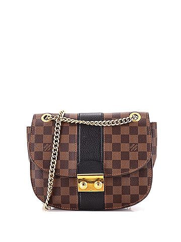 Louis Vuitton Wight Handbag Damier with Leather (view 1)