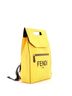 Fendi 100% Leather Yellow Day Pack Backpack Leather One size - photo 3