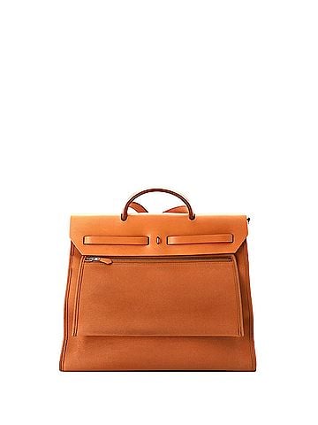 Hermès Herbag Zip Leather and Toile 39 (view 2)