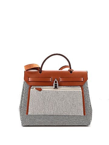 Hermès Herbag Zip Criss Viking Toile and Leather 31 (view 2)