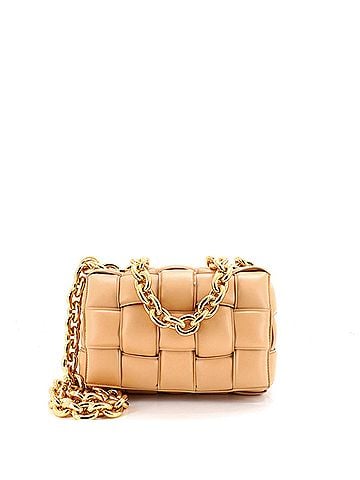 Bottega Veneta Cassette Chain Crossbody Bag Padded Maxi Intrecciato Leather (view 1)